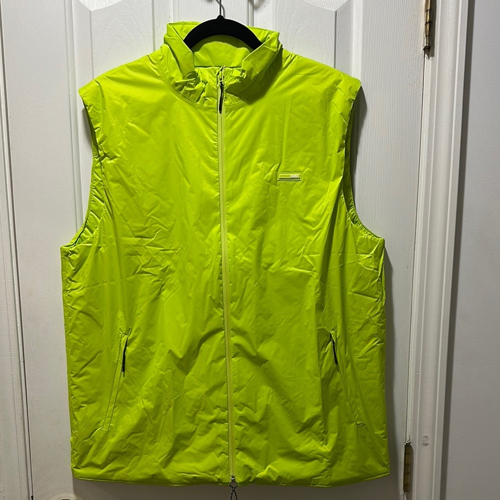 Rains Digital Lime Padded Nylon Vest - Size L